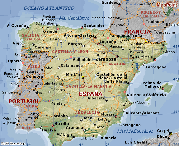 Mapa Geográfico de España - Noticias España | Noticias de España y del