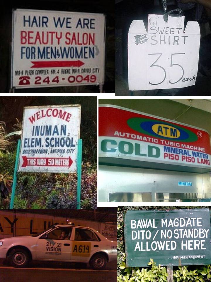 Travel and Tourism Filipino shop signs, Part 3