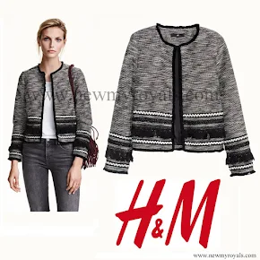 Crown Princess Victoria Style H&M Fringed jacket 