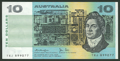 Australian banknotes Ten Dollars bill money pictures images photos
