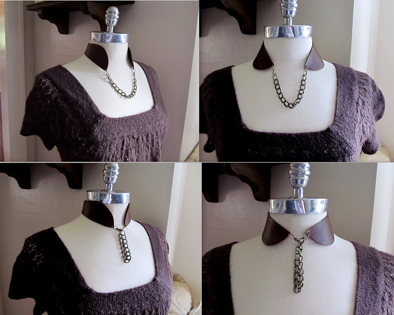 WobiSobi Leather, Collar Necklace DIY