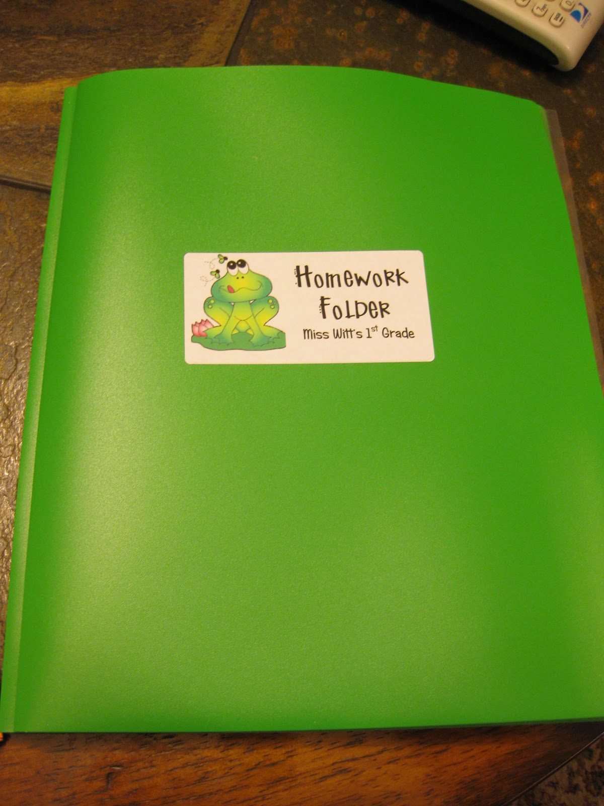 Homework folder cover sheet template first grade