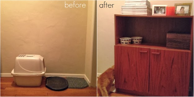 Useful DIY Solutions For Hiding The Litter Box
