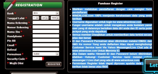 cara mendaftar sbobet indonesia