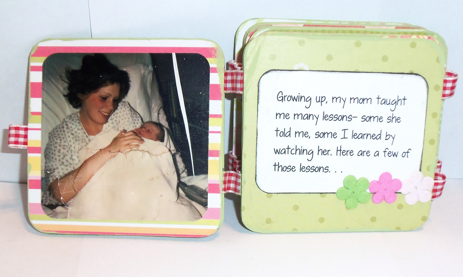 live. love. scrap. Mother's Day Gift Idea "Lessons From Mom" Mini Album