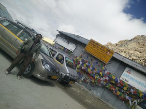 At Khardung La Pass.