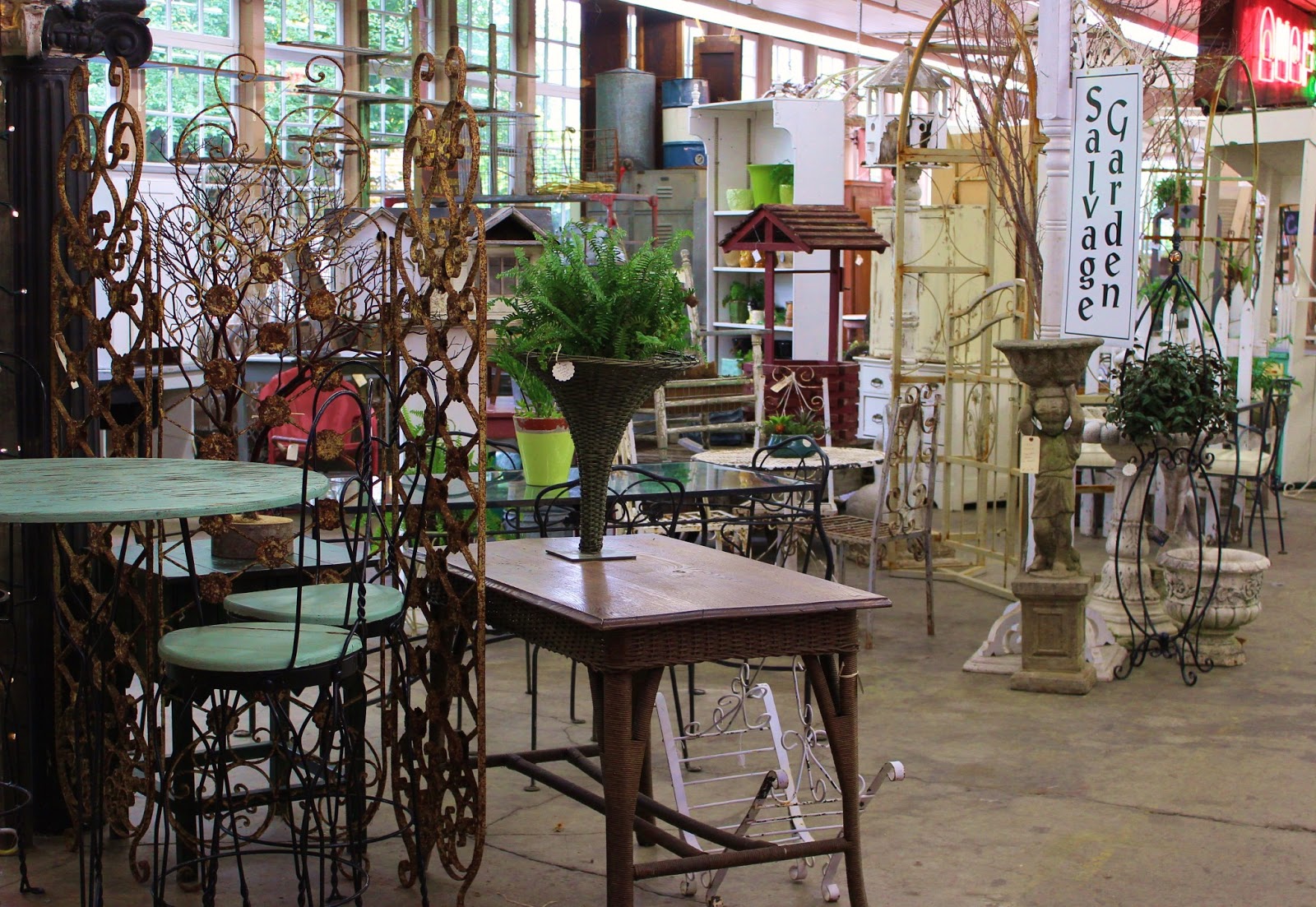 Monticello Antique Marketplace A Walk Through the Salvage Garden...