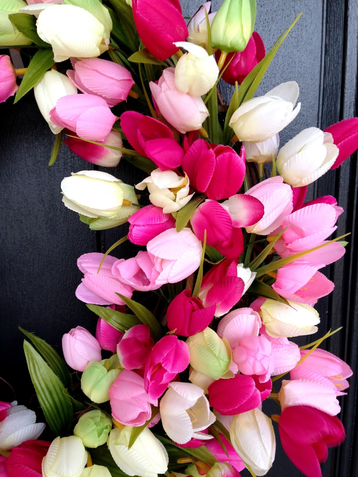 DIY Spring Tulip Wreath Life Love Larson
