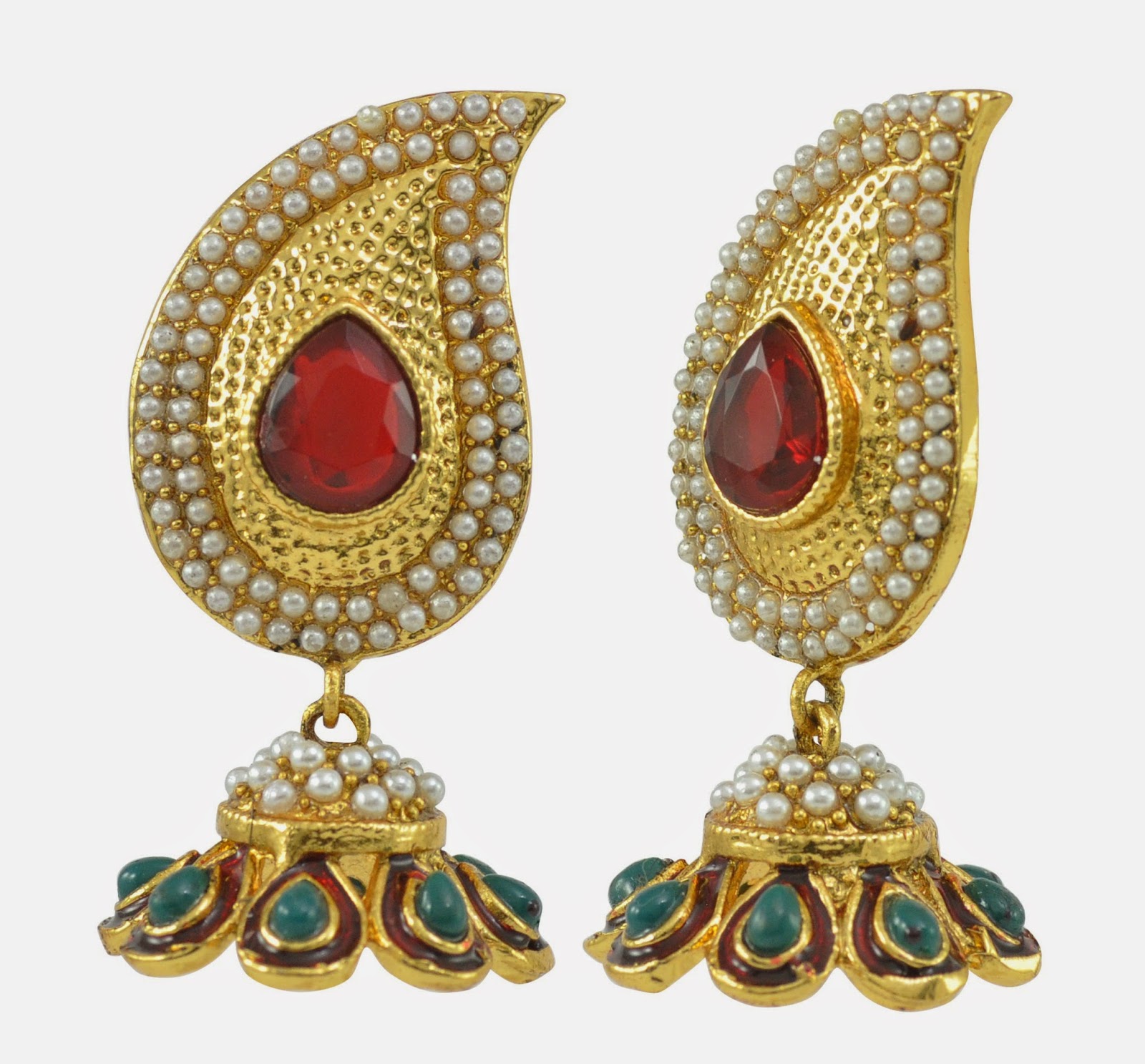 Free Download HD Wallpapers New Gold Jhumka Earring Designs 201415 HD
