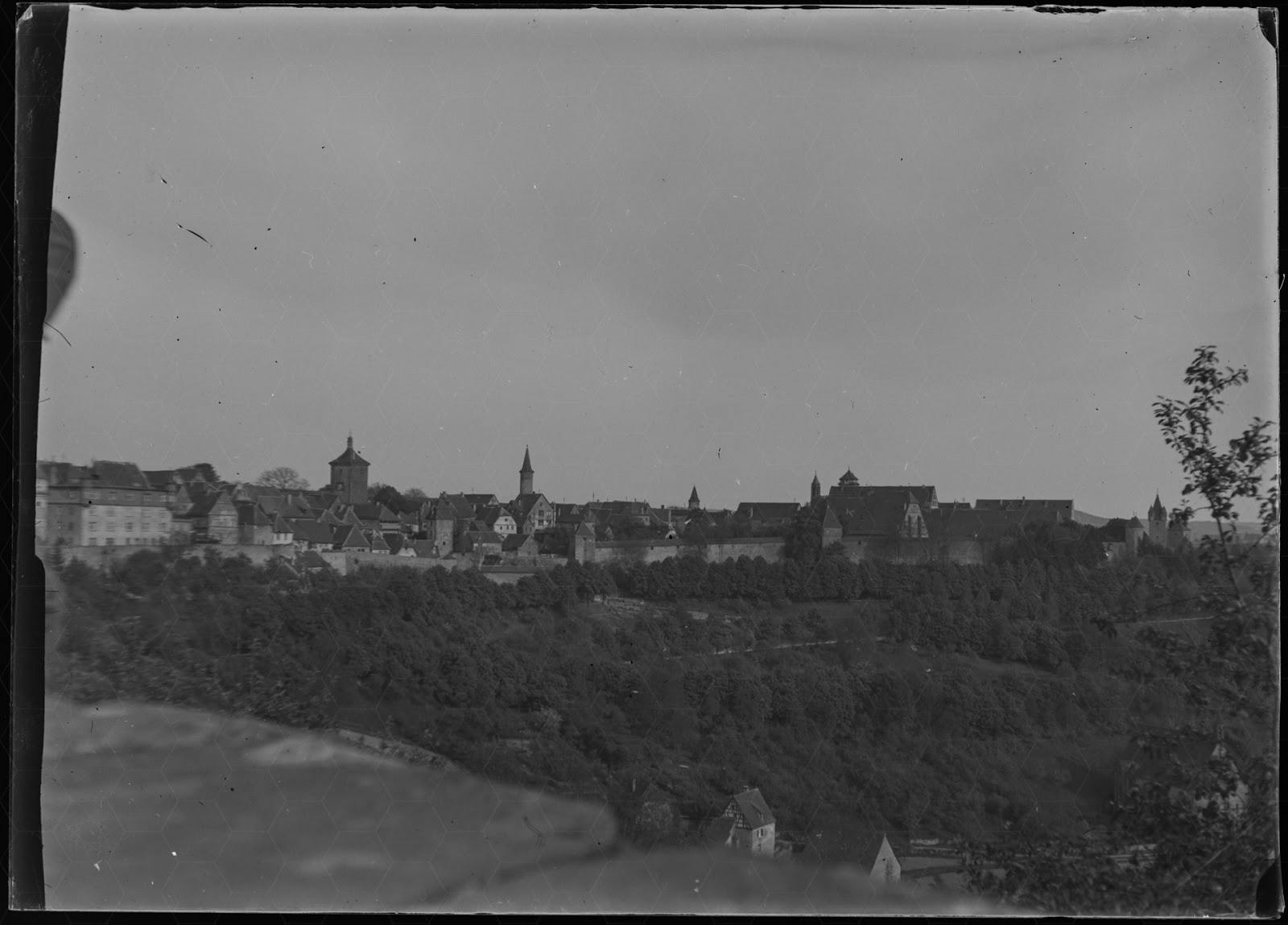 Rothenburg ob der Tauber - 1920-1930 - Blick vom Burggarten