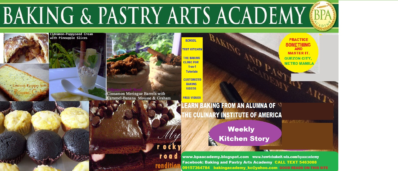 Baking and Pastry Arts Academy's Test Kitchen Recipes