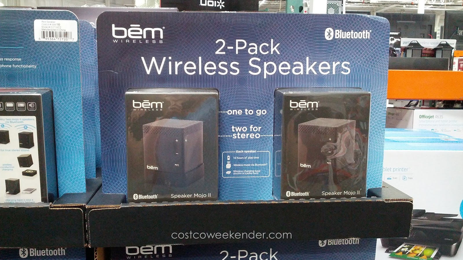 Bem Wireless Mojo II Bluetooth Speakers Costco Weekender