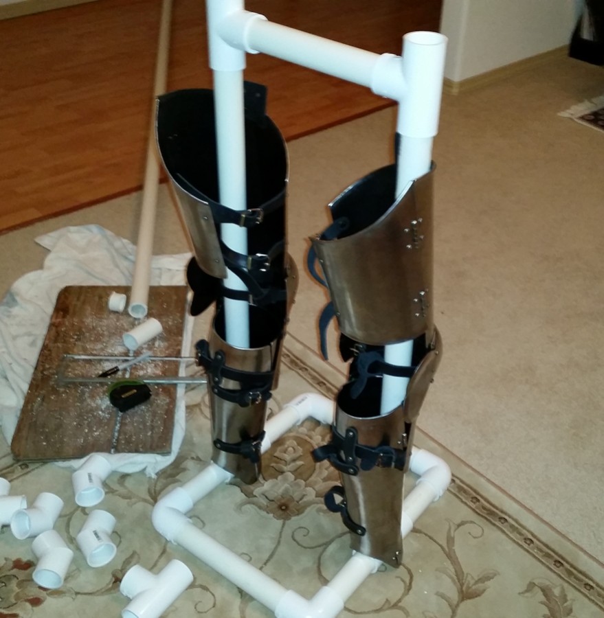 WAB Corner PVC Tubing Armor Display Stand WIP