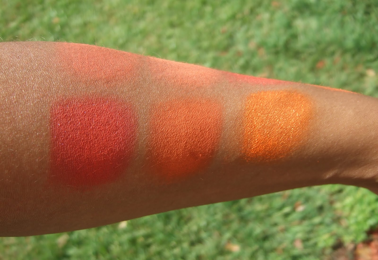 We Should Makeup Color Comparisons Orange Blushes