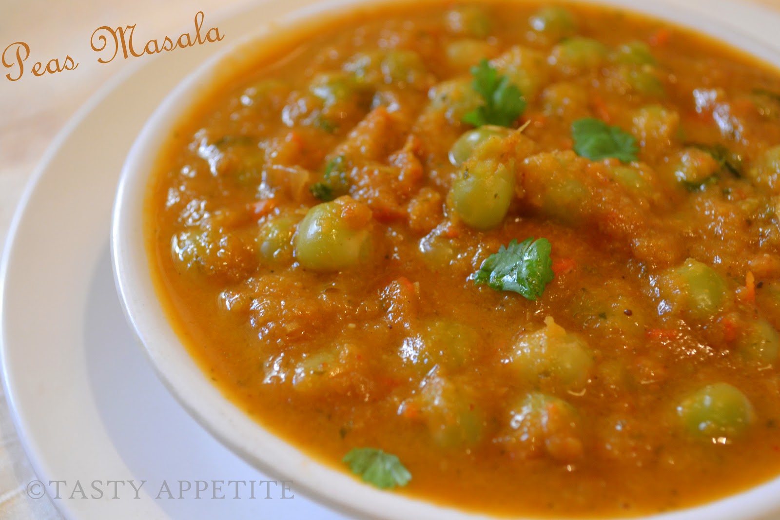 Green Peas Masala / Masala Matar / Restaurant Style Gravy