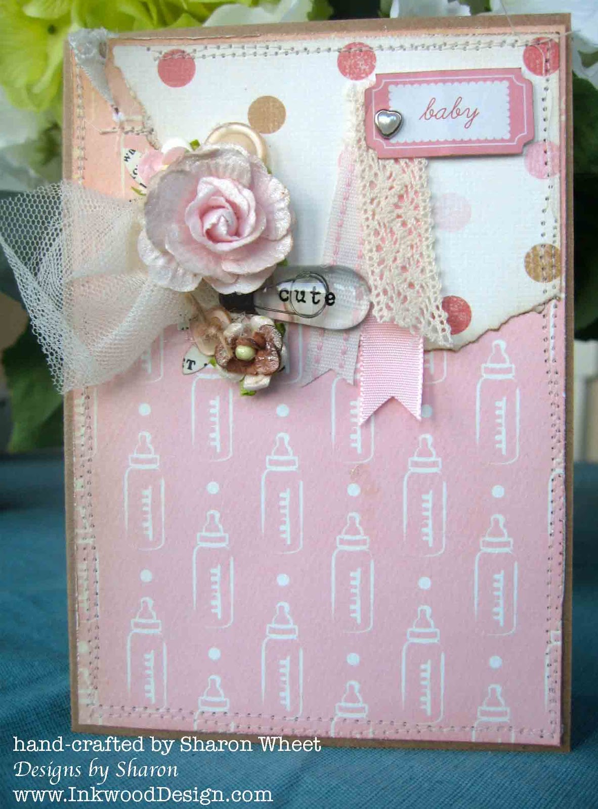 Designs by Sharon Cute Baby; Card