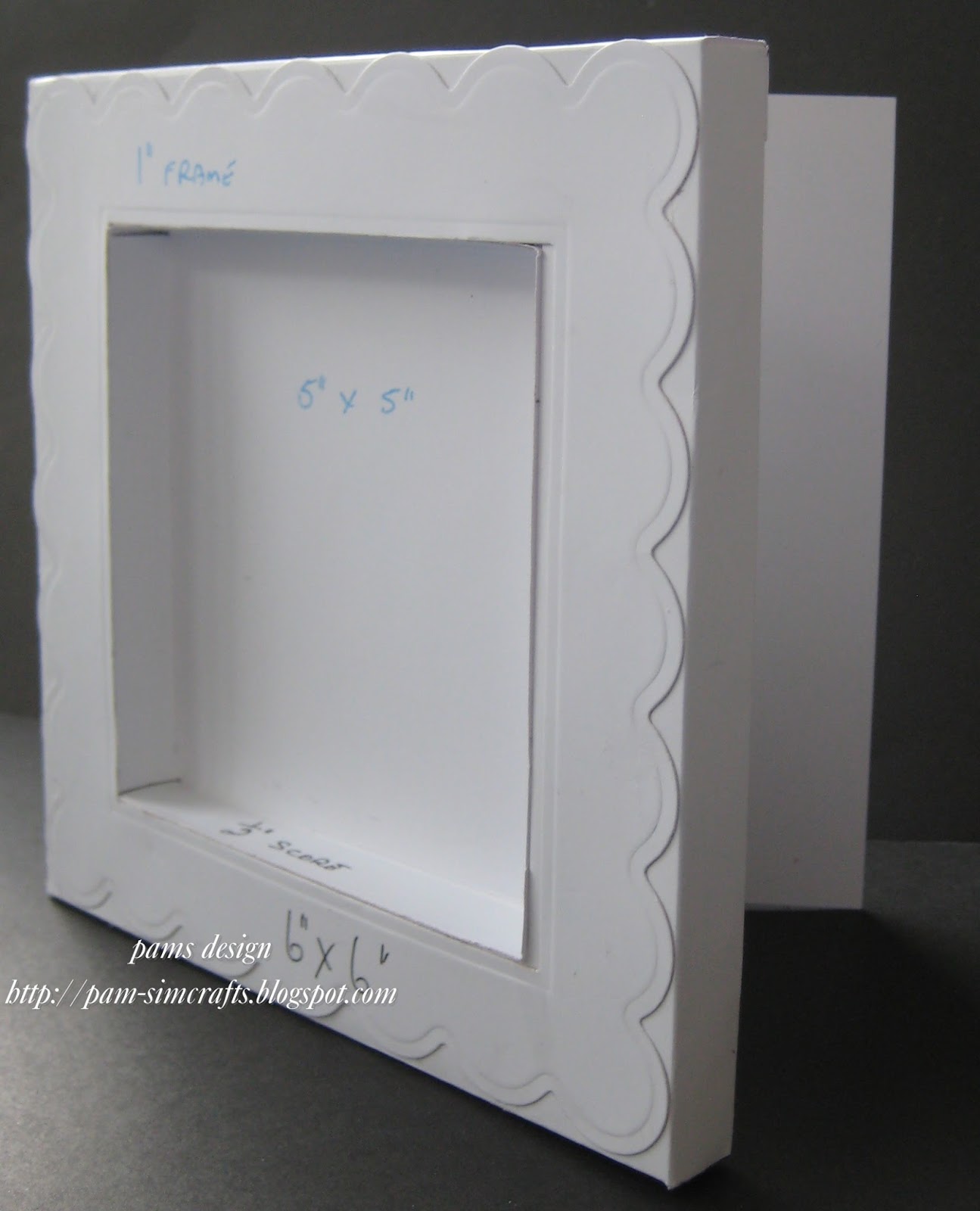 pamscrafts shadow box.. useing spellbinder square dies.