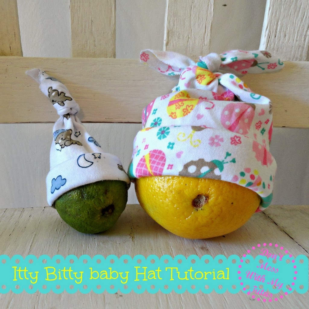 Don't Mess With My Tutus! Itty Bitty Baby Hat Tutorial