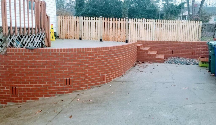 built brick walls