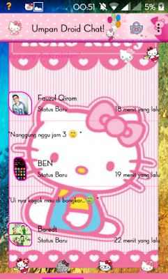 Droid Chat! v5.7.26 Hello Kitty Themes Based BBM 2.9.0.49 (Backup Sticker RR)