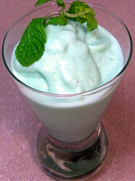 Shamrock Shake: Green ice cream milk shake made with mint syrup for children or with creme de menthe for adults. Especially for St Patrick's day