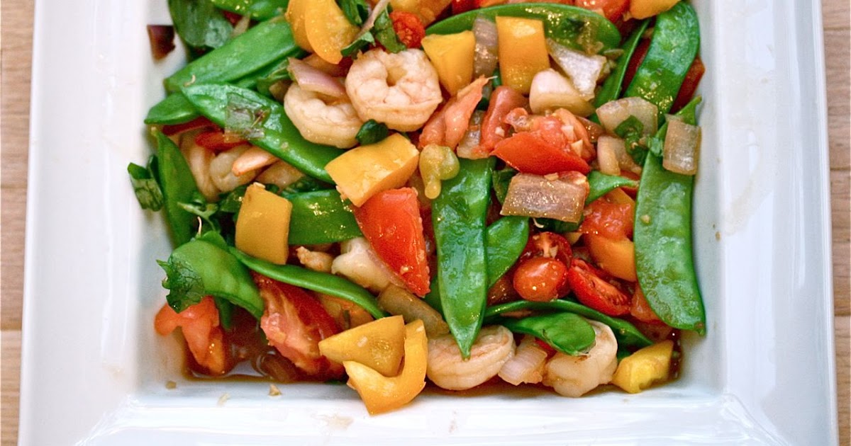 vita nostra Thai Basil and Mint Shrimp Stir Fry