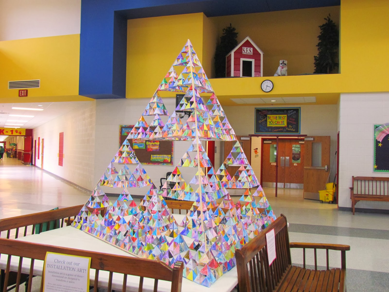 Bring Your Paintbrush Elementary Installation Art