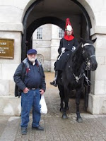 The Horseguards London. John with the horse.