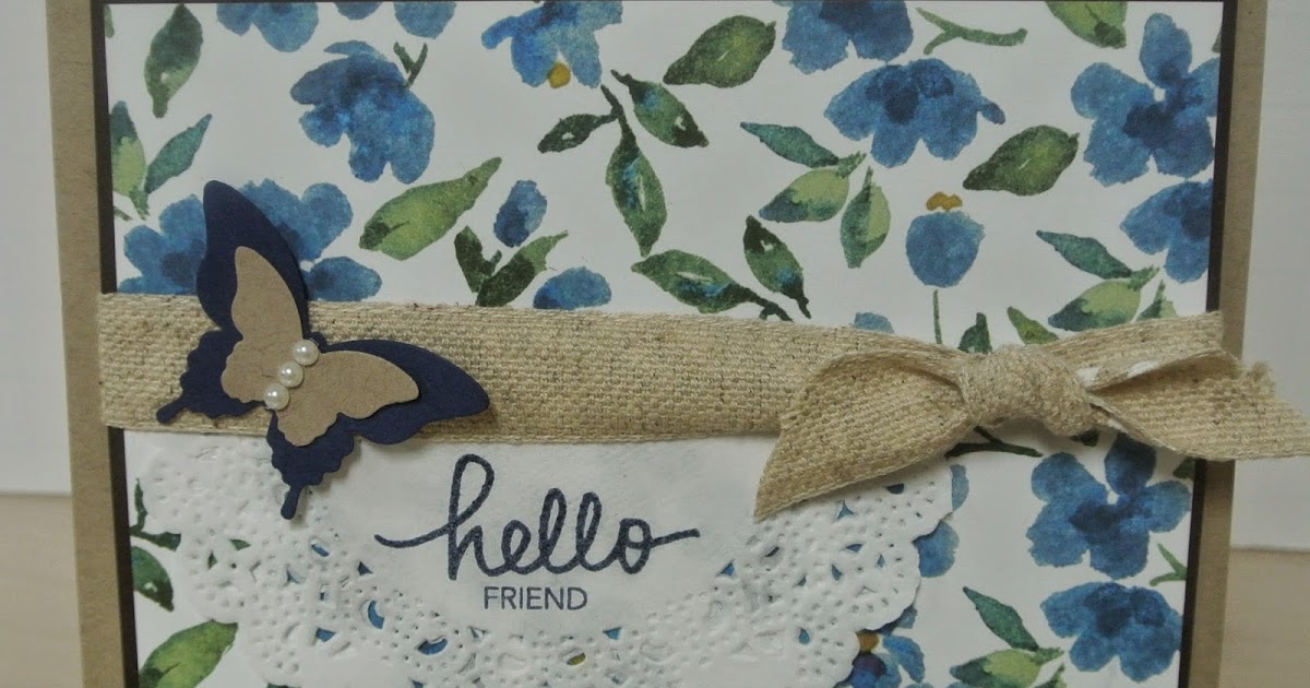 Stamping in Columbus, GA DSP Painted Blooms....makes pretty and fast cards