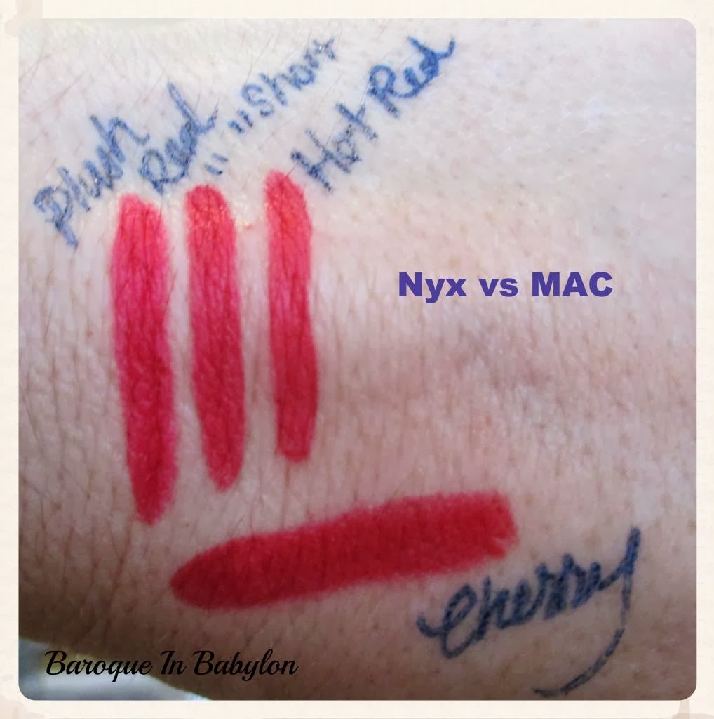 Baroque In Babylon MAC Lip Pencils vs Nyx Lip Pencils (Long and Short