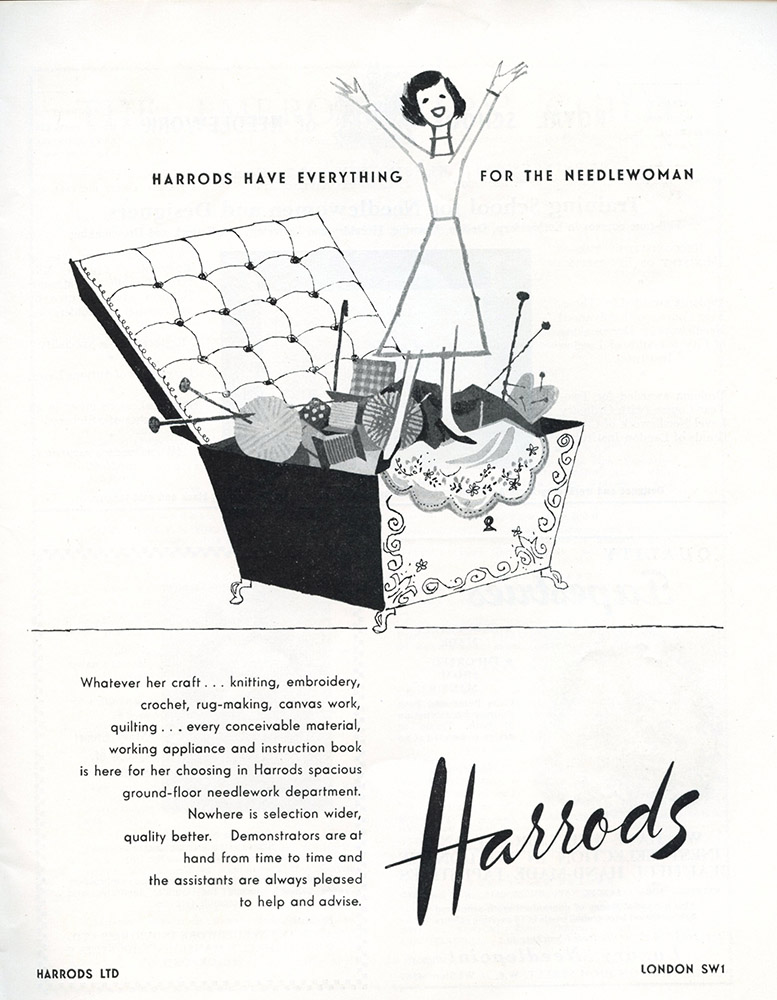 N e e d l e p r i n t Needlework Shopping in London 50 Years Ago