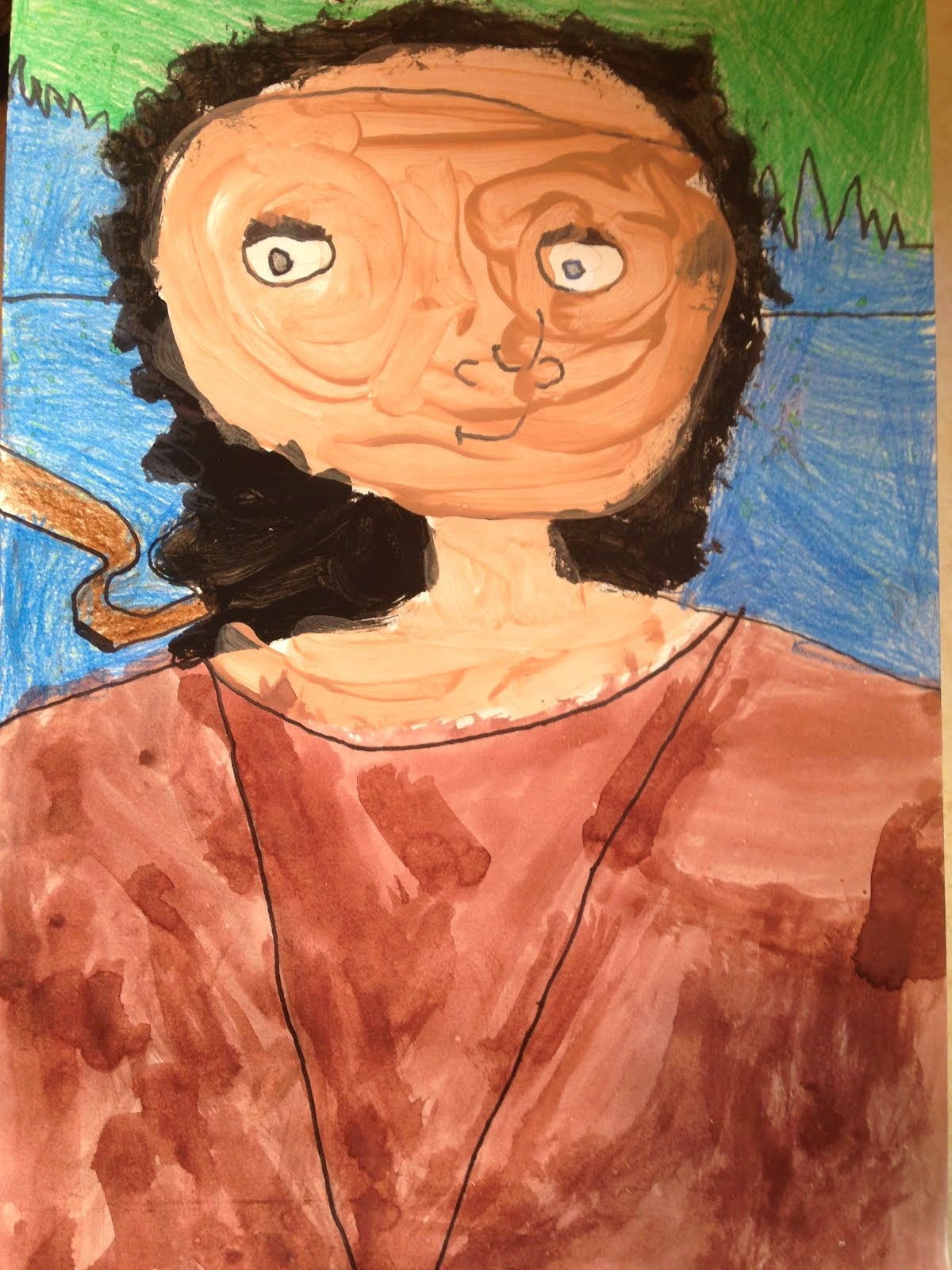 Sage's "Mona Lisa" - age 6