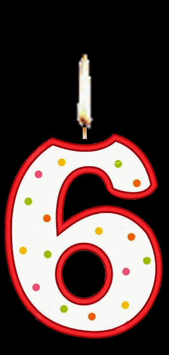 Resultado de imagen de feliz 6ºaniversario imagenes gif