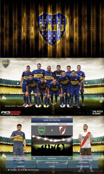 Update PES 2015 PC Boca Juniors Start and Title Screens