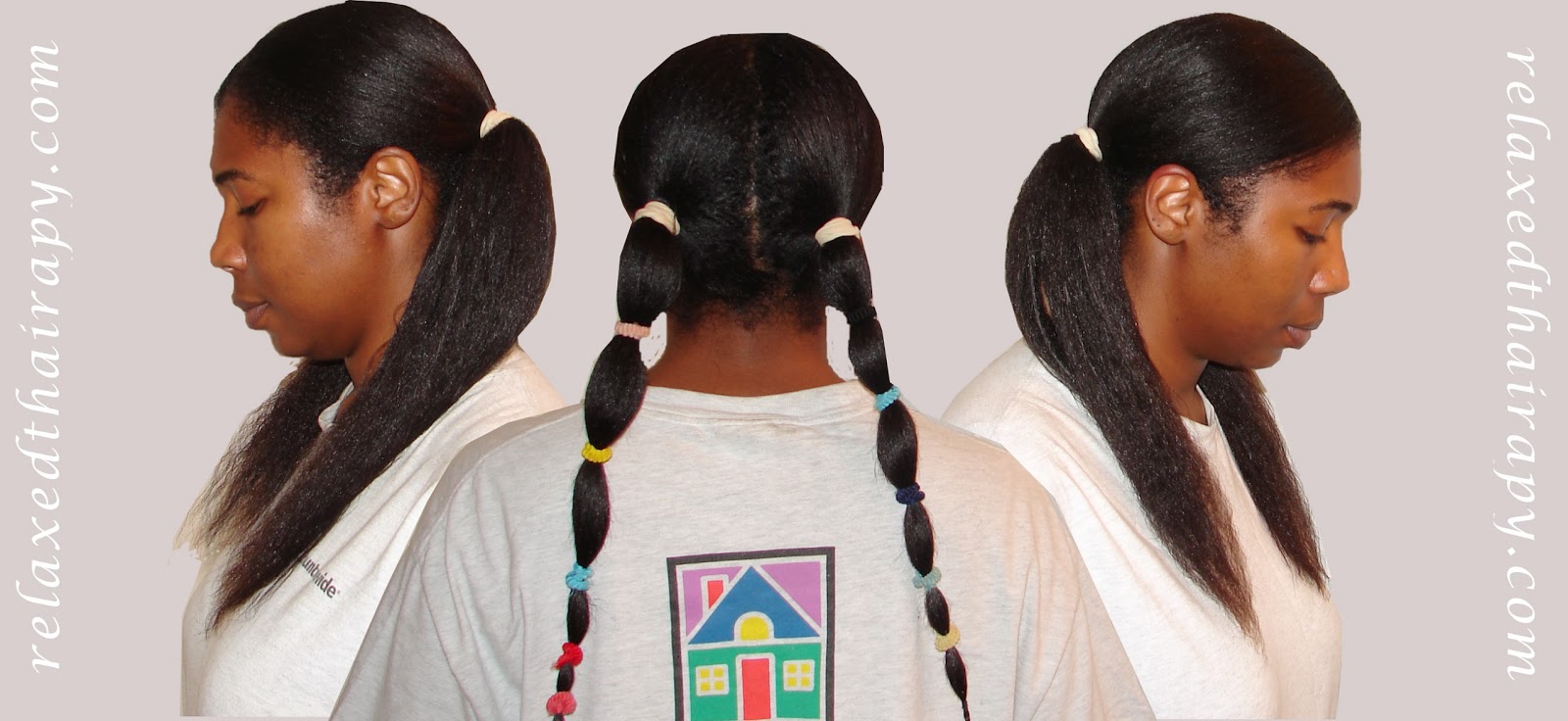 Air Dry Relaxed Hair Banding Method