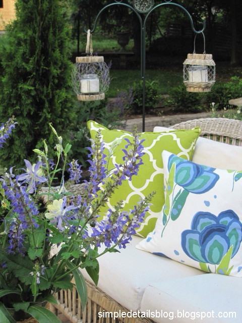 Simple Details: patio lighting...