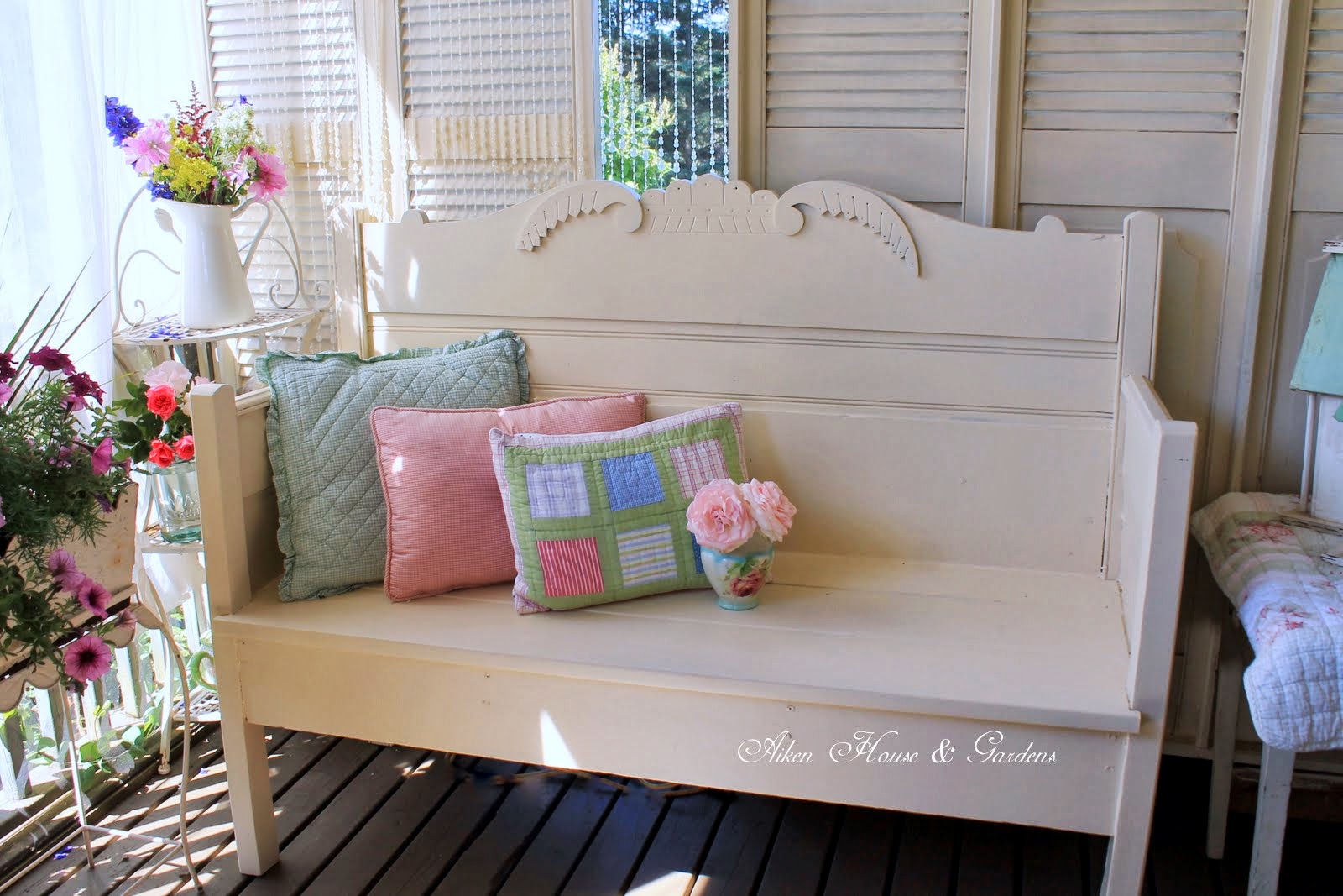 Aiken House & Gardens: A DIY Garden Bench