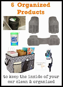 6  Organized Products to keep the inside of your car clean and organized :: OrganizingMadeFun.com