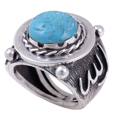 Shia Rings for Shias Engraved Islamic imam ali's rings dure najaf hadid