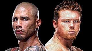 Miguel Cotto y Canelo Alvararez se verán las caras este Sábado 