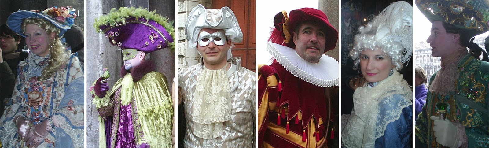 Disfraces varios en el Carnaval de Venecia