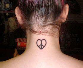 Imagens de tatuagem de coração na nuca