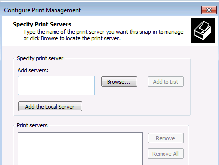 Managing Printer Drivers - Terminal Services for Windows Server