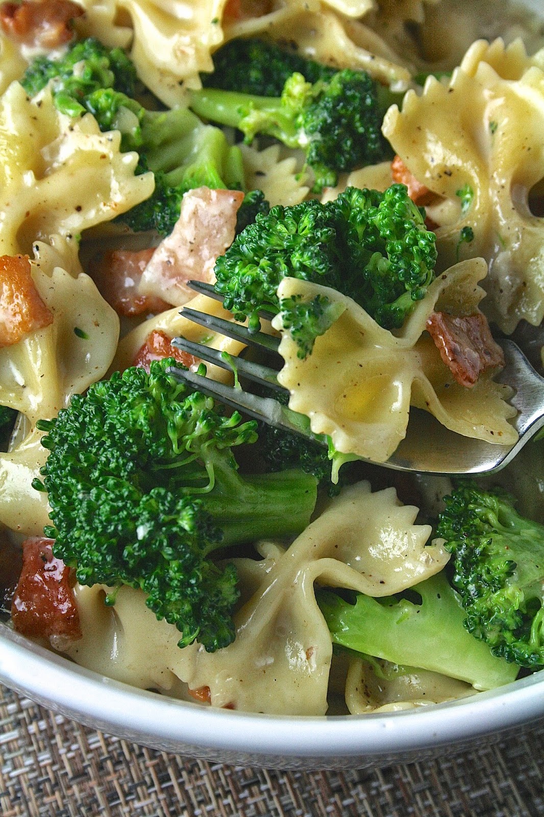 Oregon Transplant Creamy Bacon Broccoli and Brie Pasta