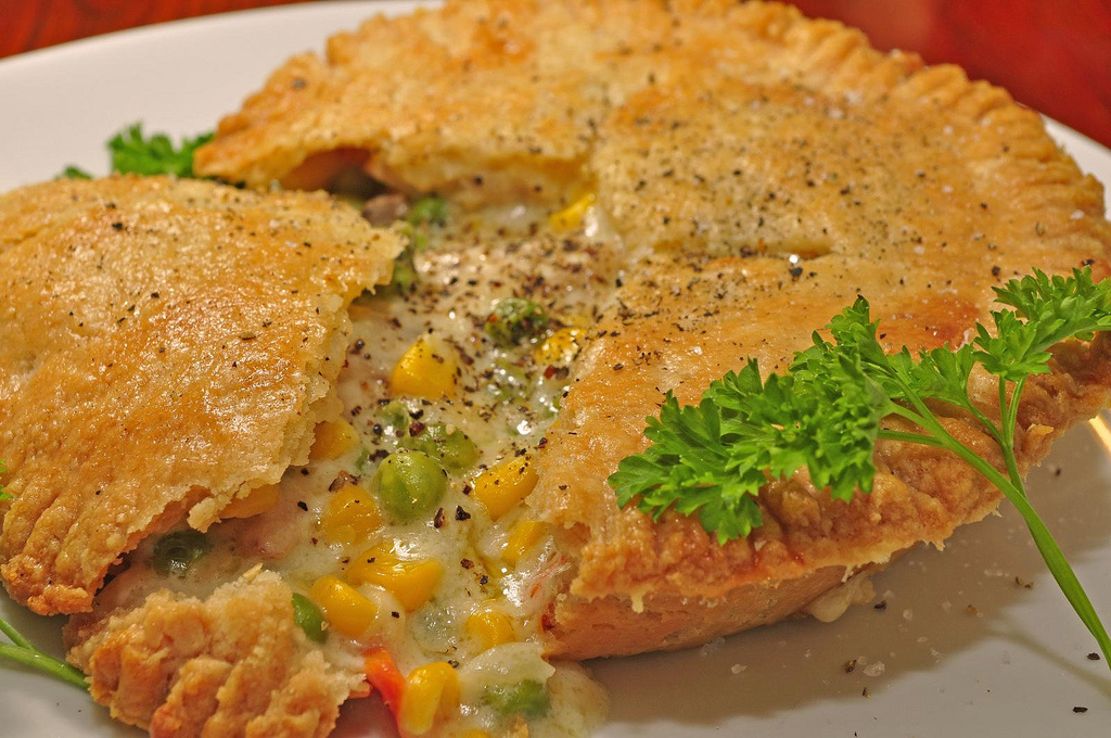 Good Food and More Turkey Pot Pie with Cheesy Homemade Flaky Crust