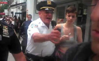 NYPD Inspector Anthony Bologna pepper spraying two women last September 24
