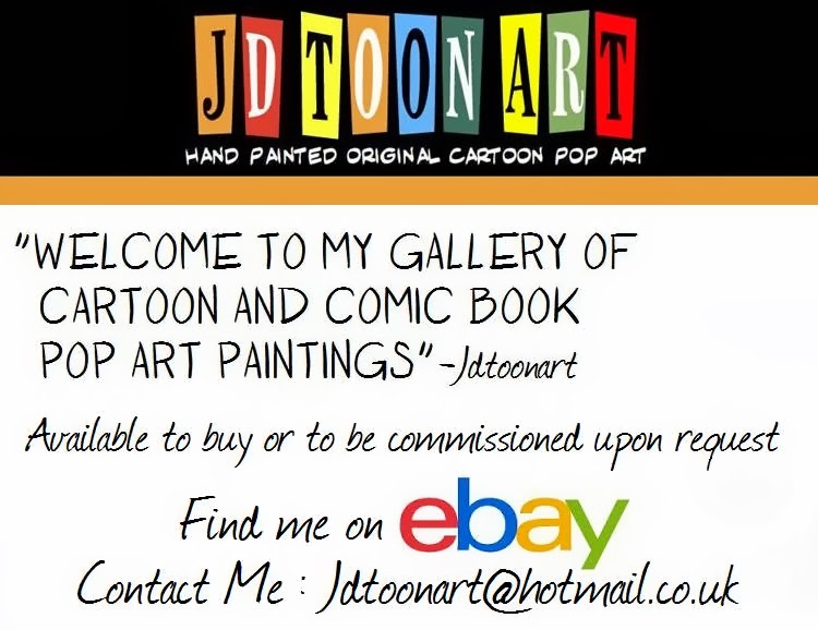 Jdtoonart Cartoon and Comic pop art Paintings