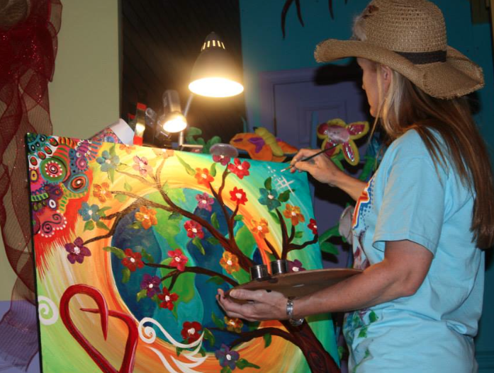 Live Event Painter, Amy Stone