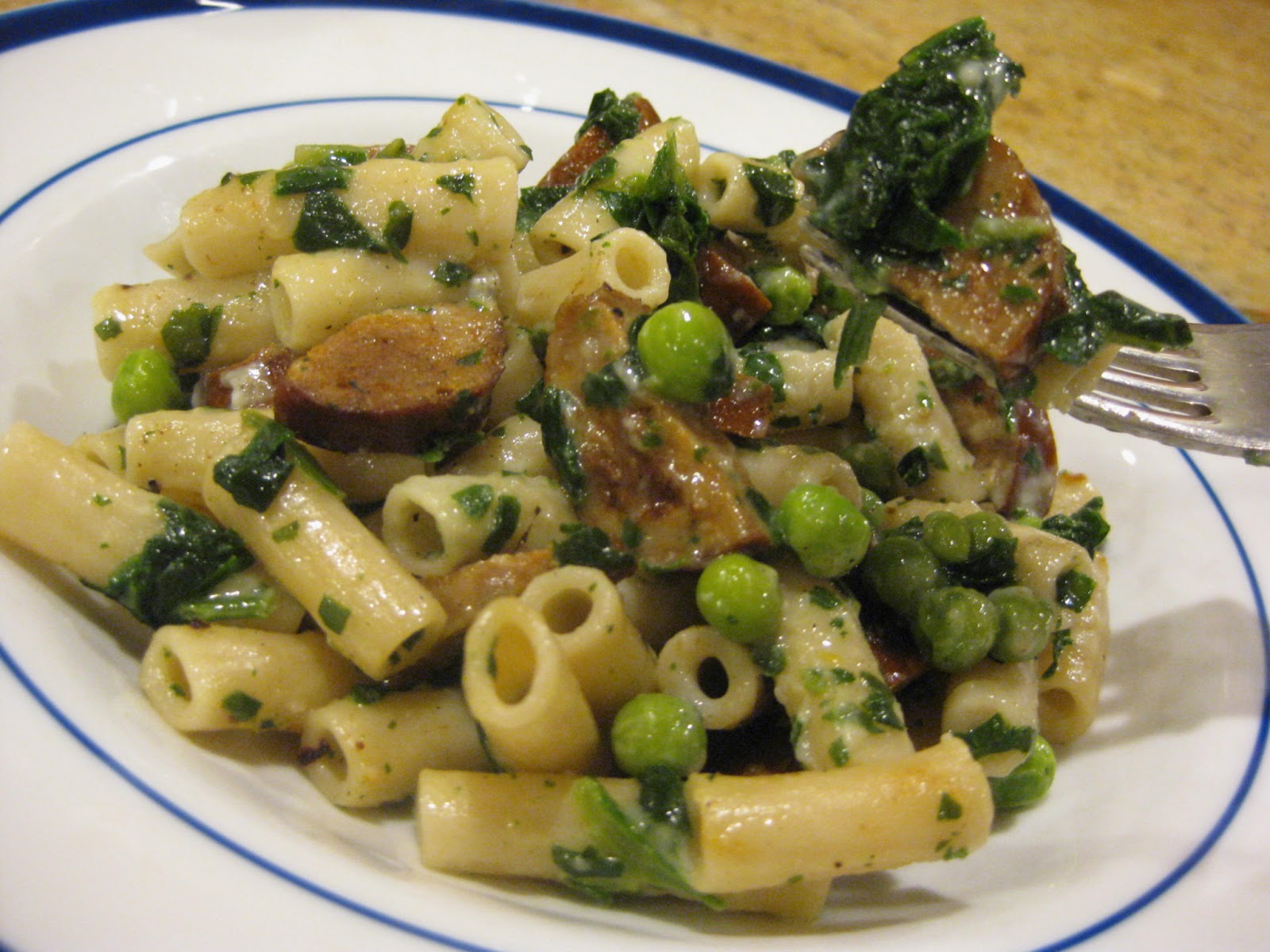 Sweet Peas and Pumpkins Darn Good Skillet Dinner (Pasta with Turkey