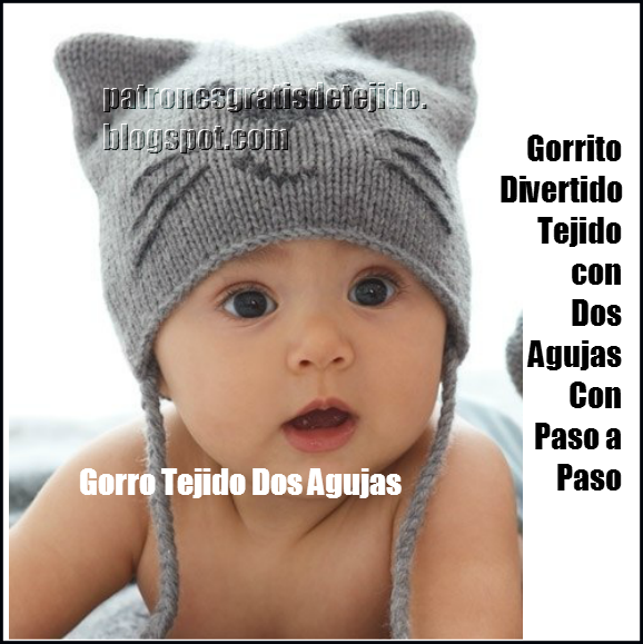 Dos Agujas Gorrito De Bebe A Crochet Facil Gorras Para Bebes De A